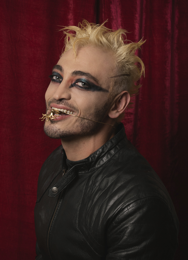 Estética punk en editorial de moda